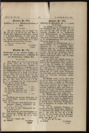 Verordnungs- und Anzeige-Blatt der k.k. General-Direction der österr. Staatsbahnen 18901207 Seite: 3