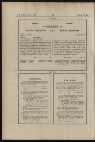 Verordnungs- und Anzeige-Blatt der k.k. General-Direction der österr. Staatsbahnen 18901231 Seite: 8