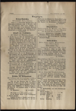 Verordnungs- und Anzeige-Blatt der k.k. General-Direction der österr. Staatsbahnen 18910110 Seite: 3