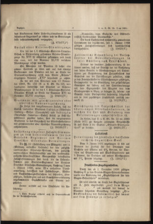 Verordnungs- und Anzeige-Blatt der k.k. General-Direction der österr. Staatsbahnen 18910117 Seite: 3