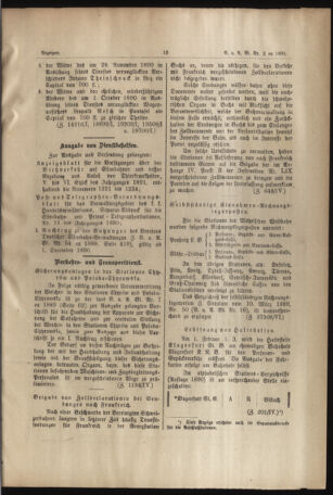 Verordnungs- und Anzeige-Blatt der k.k. General-Direction der österr. Staatsbahnen 18910124 Seite: 5