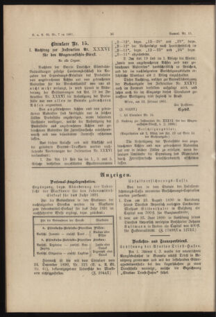 Verordnungs- und Anzeige-Blatt der k.k. General-Direction der österr. Staatsbahnen 18910221 Seite: 2