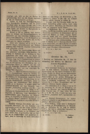 Verordnungs- und Anzeige-Blatt der k.k. General-Direction der österr. Staatsbahnen 18910411 Seite: 7