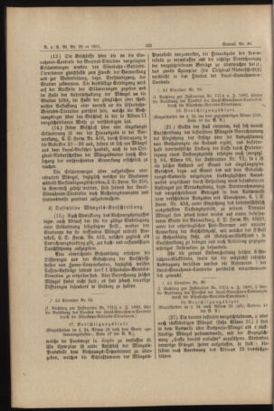 Verordnungs- und Anzeige-Blatt der k.k. General-Direction der österr. Staatsbahnen 18910725 Seite: 20