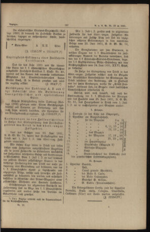 Verordnungs- und Anzeige-Blatt der k.k. General-Direction der österr. Staatsbahnen 18910725 Seite: 25