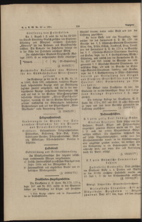 Verordnungs- und Anzeige-Blatt der k.k. General-Direction der österr. Staatsbahnen 18910801 Seite: 8