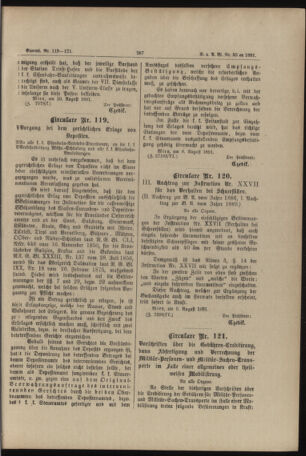 Verordnungs- und Anzeige-Blatt der k.k. General-Direction der österr. Staatsbahnen 18910822 Seite: 13