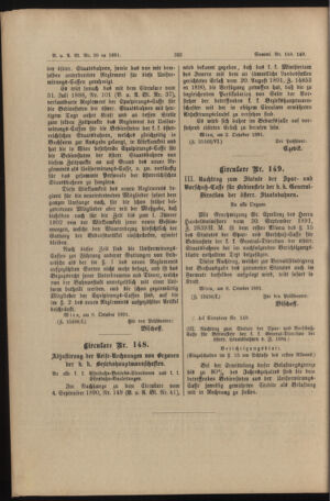 Verordnungs- und Anzeige-Blatt der k.k. General-Direction der österr. Staatsbahnen 18911017 Seite: 10