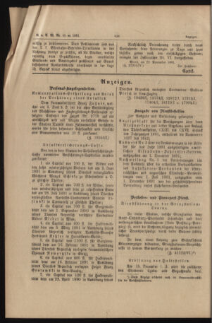 Verordnungs- und Anzeige-Blatt der k.k. General-Direction der österr. Staatsbahnen 18911205 Seite: 4