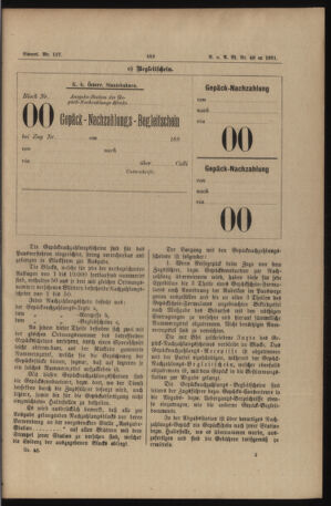 Verordnungs- und Anzeige-Blatt der k.k. General-Direction der österr. Staatsbahnen 18911231 Seite: 9