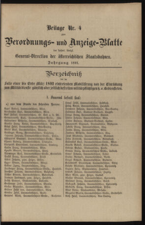 Verordnungs- und Anzeige-Blatt der k.k. General-Direction der österr. Staatsbahnen 18911231 Seite: 93