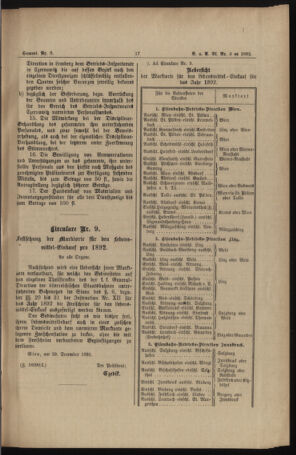 Verordnungs- und Anzeige-Blatt der k.k. General-Direction der österr. Staatsbahnen 18920110 Seite: 5