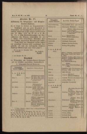 Verordnungs- und Anzeige-Blatt der k.k. General-Direction der österr. Staatsbahnen 18920117 Seite: 10