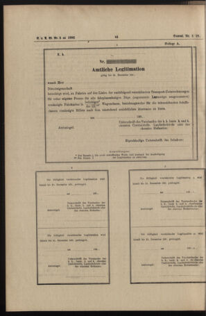 Verordnungs- und Anzeige-Blatt der k.k. General-Direction der österr. Staatsbahnen 18920117 Seite: 22