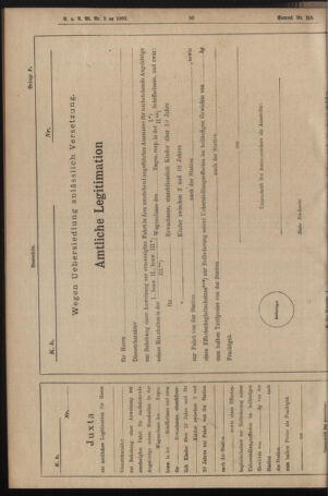 Verordnungs- und Anzeige-Blatt der k.k. General-Direction der österr. Staatsbahnen 18920117 Seite: 28