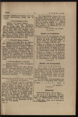 Verordnungs- und Anzeige-Blatt der k.k. General-Direction der österr. Staatsbahnen 18920117 Seite: 33