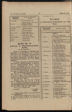 Verordnungs- und Anzeige-Blatt der k.k. General-Direction der österr. Staatsbahnen 18920117 Seite: 8