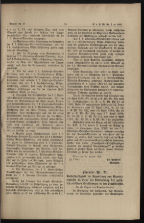 Verordnungs- und Anzeige-Blatt der k.k. General-Direction der österr. Staatsbahnen 18920208 Seite: 5