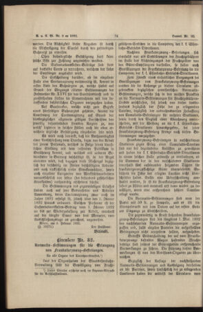 Verordnungs- und Anzeige-Blatt der k.k. General-Direction der österr. Staatsbahnen 18920215 Seite: 2