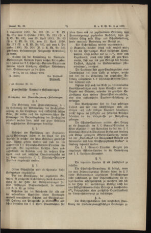 Verordnungs- und Anzeige-Blatt der k.k. General-Direction der österr. Staatsbahnen 18920215 Seite: 3