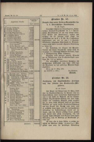 Verordnungs- und Anzeige-Blatt der k.k. General-Direction der österr. Staatsbahnen 18920324 Seite: 3