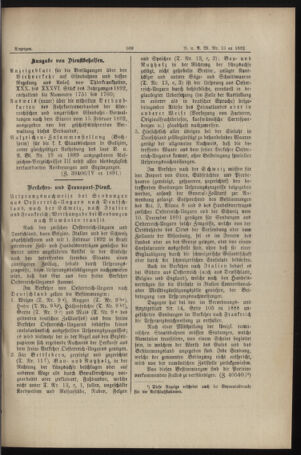 Verordnungs- und Anzeige-Blatt der k.k. General-Direction der österr. Staatsbahnen 18920402 Seite: 3