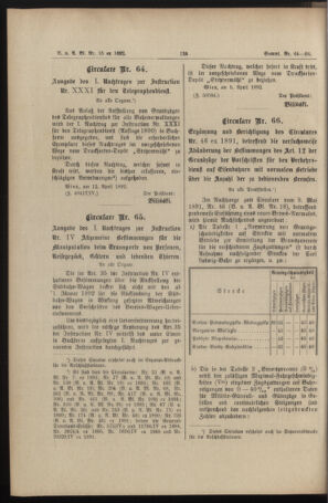 Verordnungs- und Anzeige-Blatt der k.k. General-Direction der österr. Staatsbahnen 18920430 Seite: 10