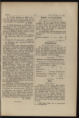 Verordnungs- und Anzeige-Blatt der k.k. General-Direction der österr. Staatsbahnen 18920430 Seite: 19