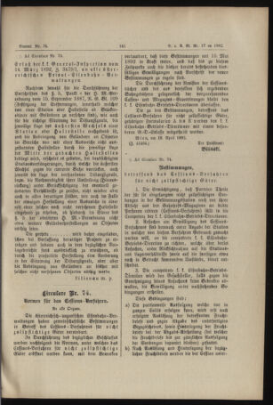 Verordnungs- und Anzeige-Blatt der k.k. General-Direction der österr. Staatsbahnen 18920509 Seite: 3