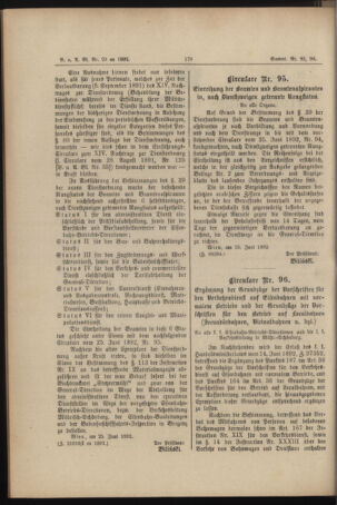 Verordnungs- und Anzeige-Blatt der k.k. General-Direction der österr. Staatsbahnen 18920708 Seite: 2