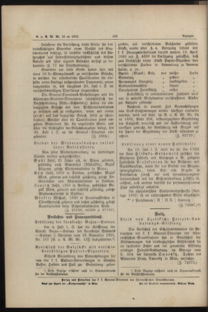 Verordnungs- und Anzeige-Blatt der k.k. General-Direction der österr. Staatsbahnen 18920708 Seite: 4