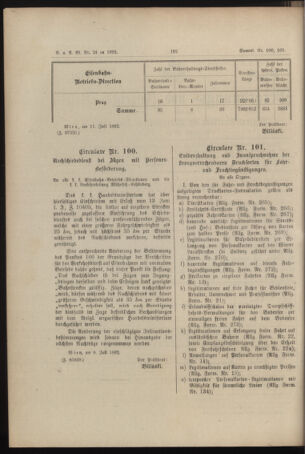 Verordnungs- und Anzeige-Blatt der k.k. General-Direction der österr. Staatsbahnen 18920723 Seite: 2