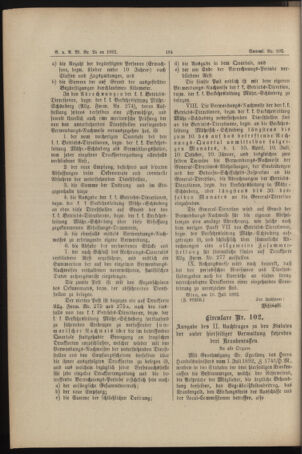 Verordnungs- und Anzeige-Blatt der k.k. General-Direction der österr. Staatsbahnen 18920723 Seite: 4