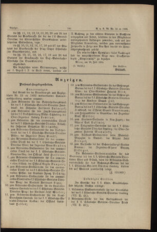 Verordnungs- und Anzeige-Blatt der k.k. General-Direction der österr. Staatsbahnen 18920723 Seite: 5