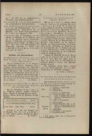 Verordnungs- und Anzeige-Blatt der k.k. General-Direction der österr. Staatsbahnen 18920723 Seite: 7