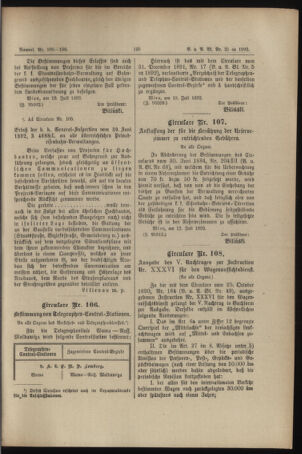 Verordnungs- und Anzeige-Blatt der k.k. General-Direction der österr. Staatsbahnen 18920730 Seite: 3