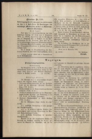 Verordnungs- und Anzeige-Blatt der k.k. General-Direction der österr. Staatsbahnen 18920930 Seite: 2