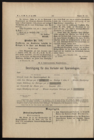 Verordnungs- und Anzeige-Blatt der k.k. General-Direction der österr. Staatsbahnen 18921118 Seite: 2