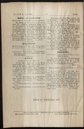 Verordnungs- und Anzeige-Blatt der k.k. General-Direction der österr. Staatsbahnen 18921231 Seite: 10