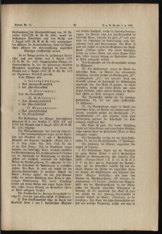 Verordnungs- und Anzeige-Blatt der k.k. General-Direction der österr. Staatsbahnen 18930131 Seite: 11