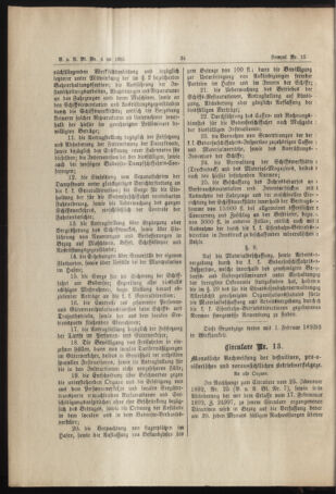 Verordnungs- und Anzeige-Blatt der k.k. General-Direction der österr. Staatsbahnen 18930131 Seite: 16