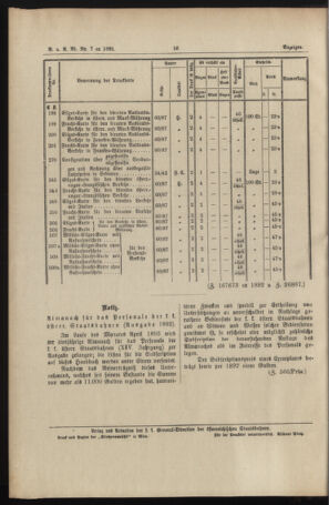 Verordnungs- und Anzeige-Blatt der k.k. General-Direction der österr. Staatsbahnen 18930225 Seite: 10