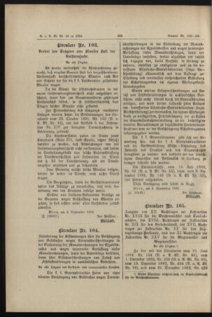 Verordnungs- und Anzeige-Blatt der k.k. General-Direction der österr. Staatsbahnen 18930909 Seite: 2