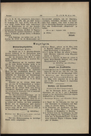 Verordnungs- und Anzeige-Blatt der k.k. General-Direction der österr. Staatsbahnen 18930909 Seite: 3