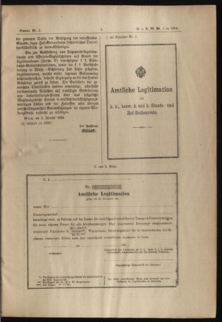 Verordnungs- und Anzeige-Blatt der k.k. General-Direction der österr. Staatsbahnen 18940106 Seite: 3