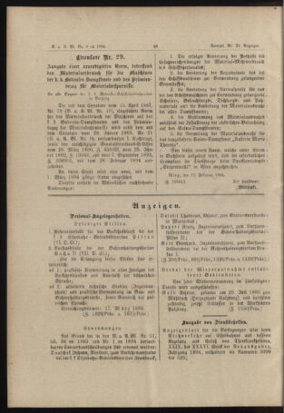 Verordnungs- und Anzeige-Blatt der k.k. General-Direction der österr. Staatsbahnen 18940303 Seite: 2