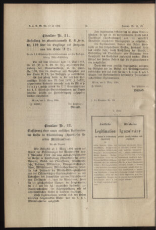 Verordnungs- und Anzeige-Blatt der k.k. General-Direction der österr. Staatsbahnen 18940310 Seite: 2