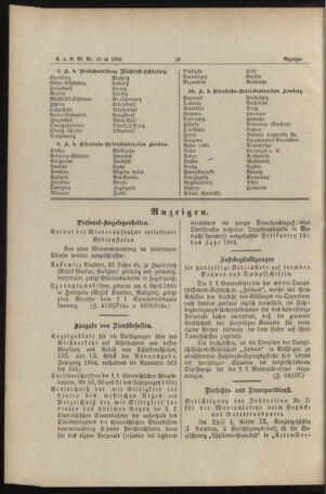 Verordnungs- und Anzeige-Blatt der k.k. General-Direction der österr. Staatsbahnen 18940512 Seite: 4