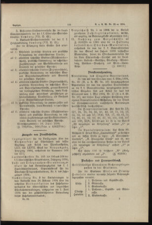 Verordnungs- und Anzeige-Blatt der k.k. General-Direction der österr. Staatsbahnen 18940602 Seite: 5