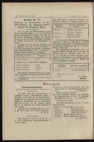 Verordnungs- und Anzeige-Blatt der k.k. General-Direction der österr. Staatsbahnen 18940609 Seite: 2